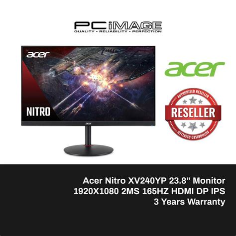 ACER NITRO XV240YP / XV240Y 24" IPS 165HZ INPUT HDMI DP / AUDIO OUTPUT ...