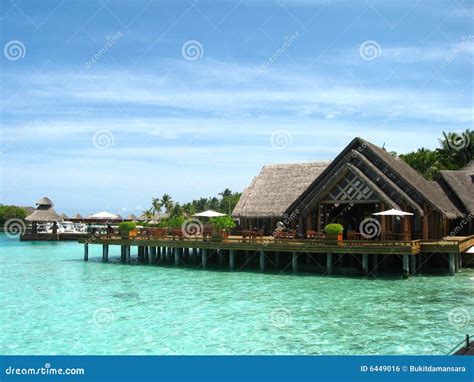 Island Beach House In Maldives Royalty Free Stock Image - Image: 6449016