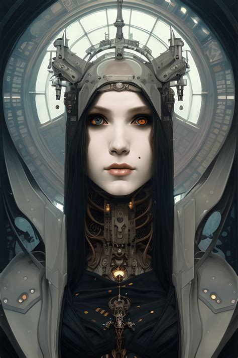 Beautiful Gothic Maiden Portrait · Creative Fabrica
