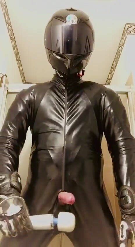 Rubber Biker Hot Cum Load ThisVid