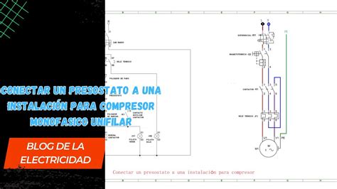 Esquema unifilar conectar un presostato a una instalación para