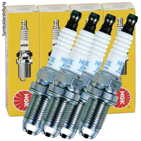 4x NGK 6714 spark plug V-Line 36 / BKR5EZ for Fiat Punto Panda Renault ...