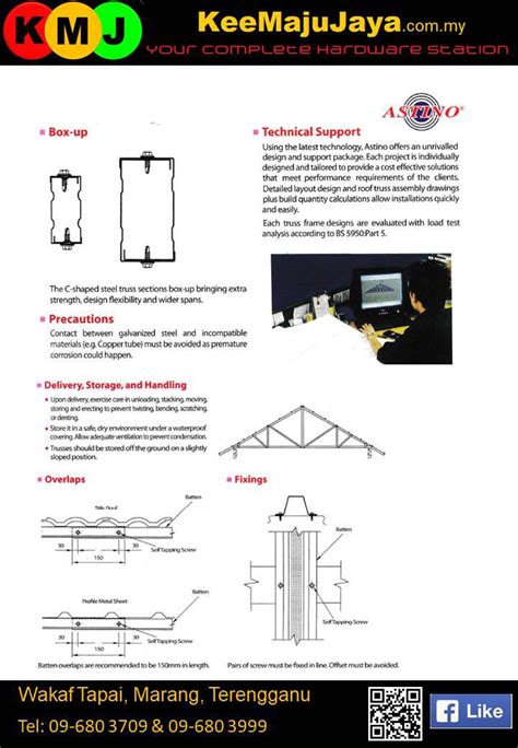 Astino C Section And Batten Light Weight Truss Building Materials Online