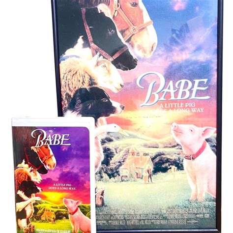 Babe Vhs Movie Signed Movie Poster In Frame