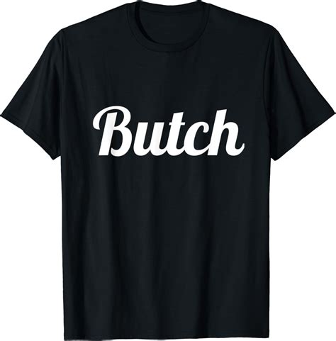 Amazon Butch Text Design Dyke Lesbian Tomboy Lgbt Ally T Shirt Clothing Shoes