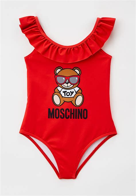 Купальник Moschino Kid, цвет: красный, RTLABD834901 — купить в интернет ...