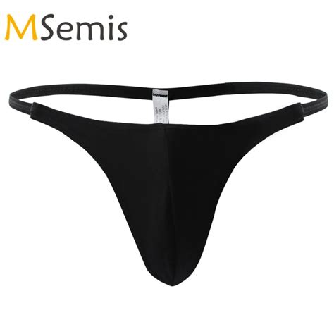 Swimwear Men G String Bikini Swimsuit Sretchy Thong Briefs Bottoms Side Underwear Bathing Suit