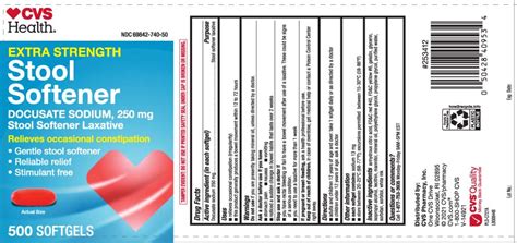 Dailymed Stool Softener Extra Strength Docusate Sodium Capsule