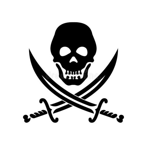 Symbol with skull stock vector. Illustration of robber - 10241799