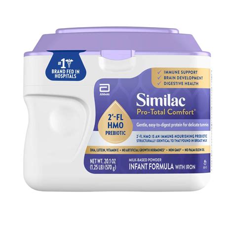 Similac Pro-Total Comfort Non-GMO with HMO Infant Formula with Iron ...