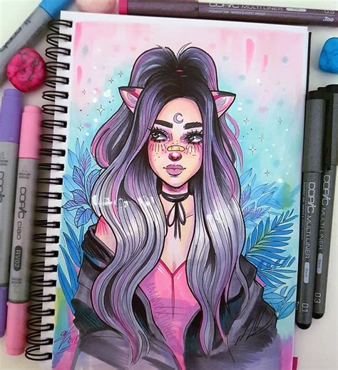 Art Illustration Art Drawing Cute Marker Art Copic Marker Art Drawings