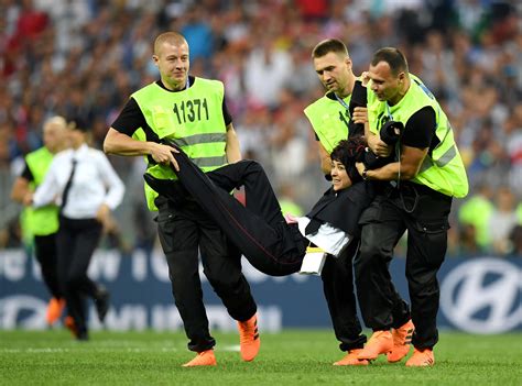 Pussy Riot Ran Onto The Field In Protest During The World Cup Final In Russia