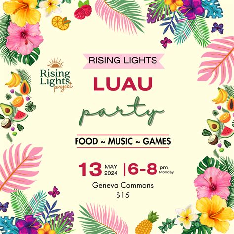 Luau Party — Rising Lights Project