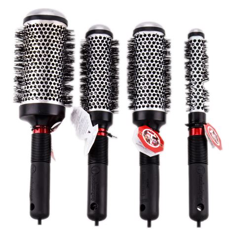 Via Tourmaline Ceramic Ion Thermal Round Hair Brush SleekShop.com