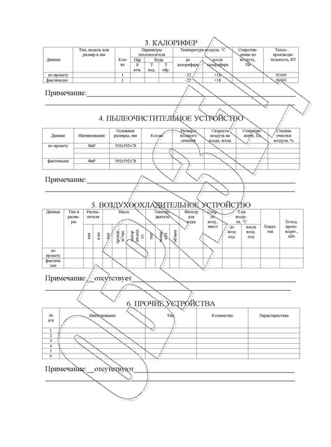 Паспорт вентиляционной системы и установки: образцы и примеры заполнения