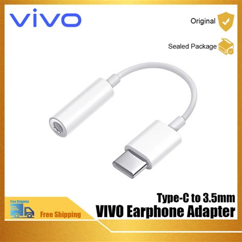 Vivo Official Original Headphone Adapter Cable Type C To 35mm Suitable