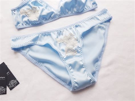 Silk Lingerie Set Vintage Lingerie Silk Underwear Cute Etsy