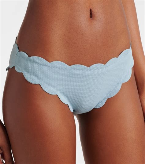 Antibes Scalloped Bikini Bottoms In Blue Marysia Mytheresa