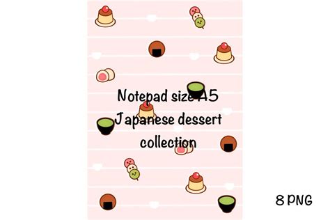 Japanese Dessert Notepad Size A Graphic By Spsweet Creative Fabrica