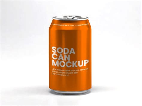 Premium Psd Soda Can Mockup Design Template
