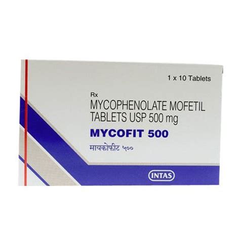 Mycophenolate Mofetil Capsules Immunosuppressive Treatment For Anti