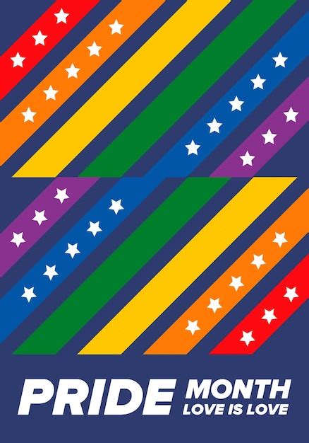 Mes del orgullo lgbt en junio lesbianas gay bisexual transgénero lgbt bandera del arco iris