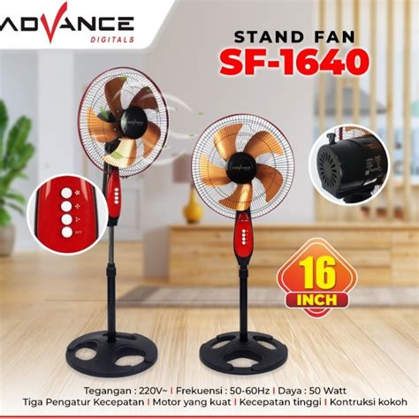 Jual ADV 058 SF1640 Kipas Angin Berdiri Stand Fan 16 Inch ADVANCE SF