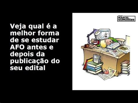 Melhor Forma de se Estudar AFO para um Concurso Público YouTube