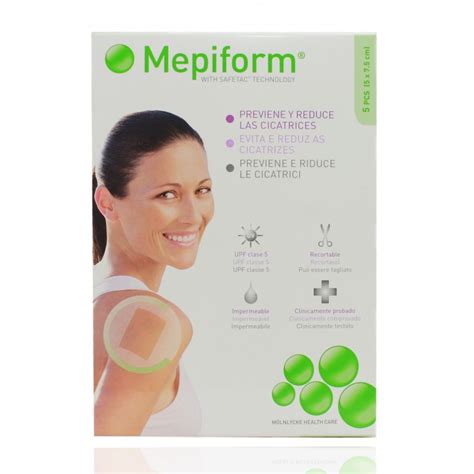 Mepiform Sheet 5X7.5Cm 5 Sterile Dressings