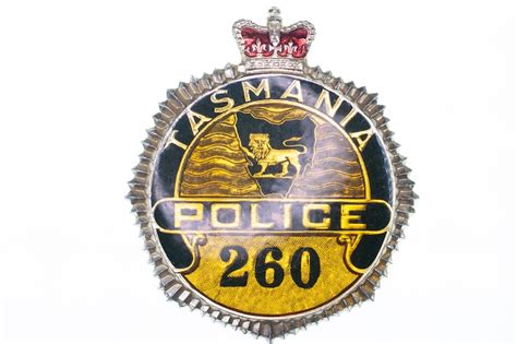 Rare Tasmania Police Badge 260 Etsy