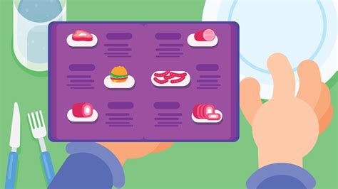 Table Top View Of Ordering Food In Restaurant Or Cafe 46062091 Vector