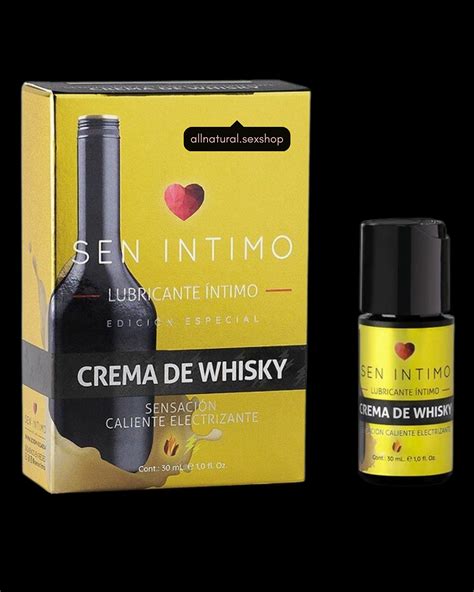 Lubricante Caliente Electrizante Crema De Whisky Sen Íntimo 30mL All Natural Sex Shop