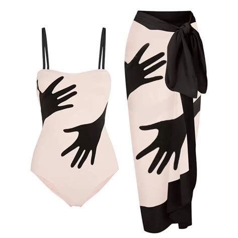 MKLEKYY Trajes De Baño Dama Women S National Style Sexy Swimsuit Bikini Belted Swimsuit Blouse