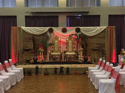 Nigerian Styled Backdrop For Traditional Ceremony