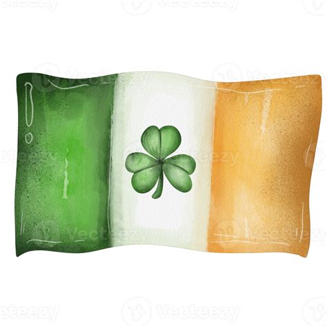 Watercolor Irish Flag 39088796 Png