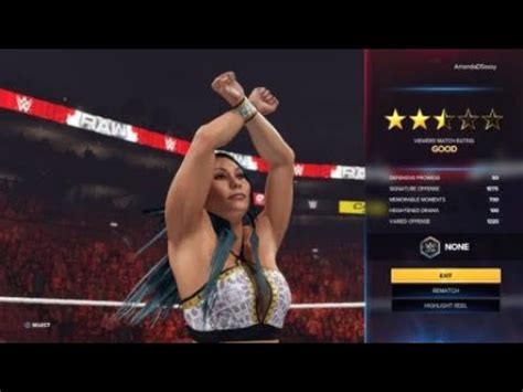 Candice LeRae Vs Michin Mia Yim WWE 2K23 YouTube