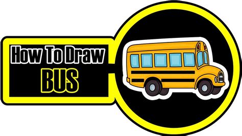 How To Draw A Cartoon School Bus Step By Step Easy Youtube Video - YouTube