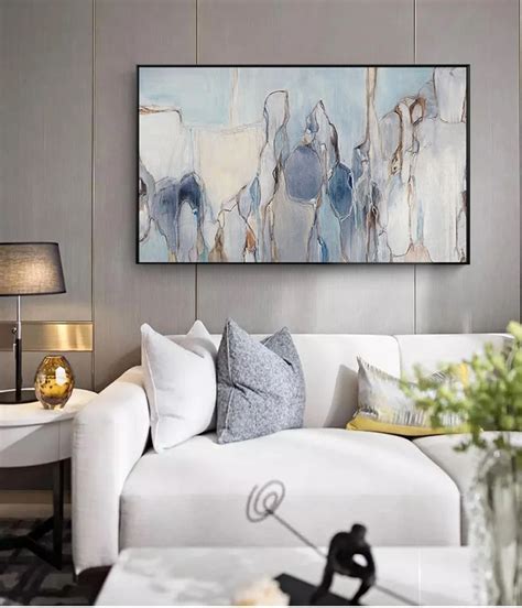 Modern Abstract Living Room Wall Art Vintage Subdued Palette Nordic