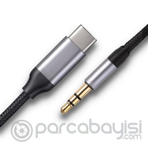 KUULAA Usb Type C To 3.5MM Aux Ses Aktarım Kablosu 1 Metre - - Usb type ...