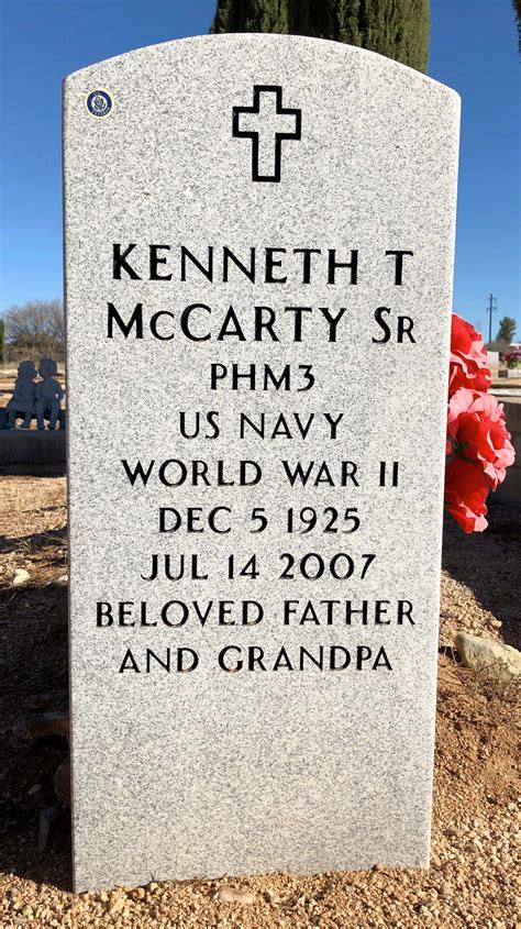 Kenneth Travis McCarty Sr. (1925-2007) – Find a Grave-äreminne