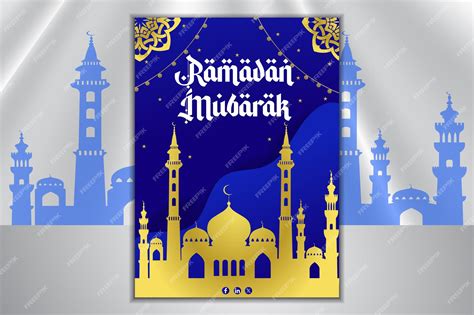 Premium Vector Ramadan Kareem Flyer Template