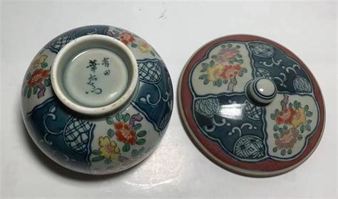 早期 日本製 有田燒 手繪描金茶具瓷茶杯含蓋子茶道正品瓷茶具手作5個杯直徑9公分高8公分含蓋 露天市集 全台最大的網路購物市集