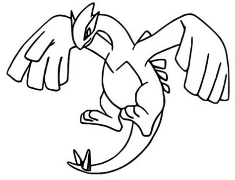 Omalovánky Pokemon Lugia Omalovánka Pokemon