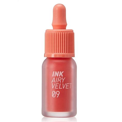 Стойкий тинт для для губ Peripera Ink Airy Velvet № 9 100 Point Coral 4 ...