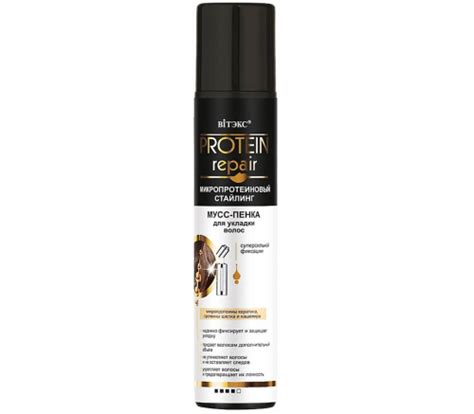 Мусс-пенка для укладки волос Protein Repair суперсильной фиксации (200 ...