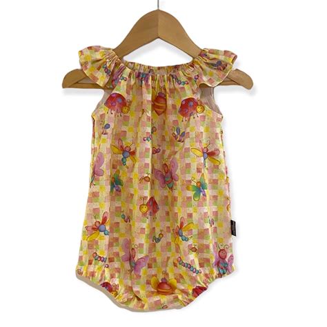 Bugs Seaside Romper Ruffle Sleeve Karousel Kids