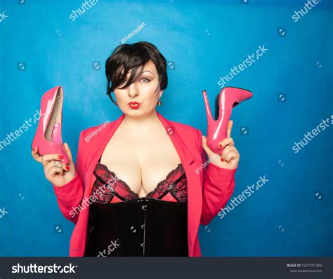 Plus Size Short Hair Brunette Sexy Stock Photo Shutterstock