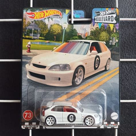 Jual Hot Wheels Honda Civic EG Type R EK Boulevard JAPAN STICKER CARD Not LBWK Supra Nissan