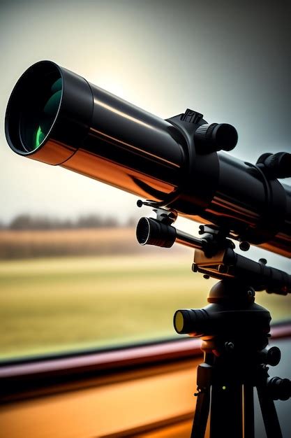 Premium AI Image Amateur Telescope In The Room Closeup
