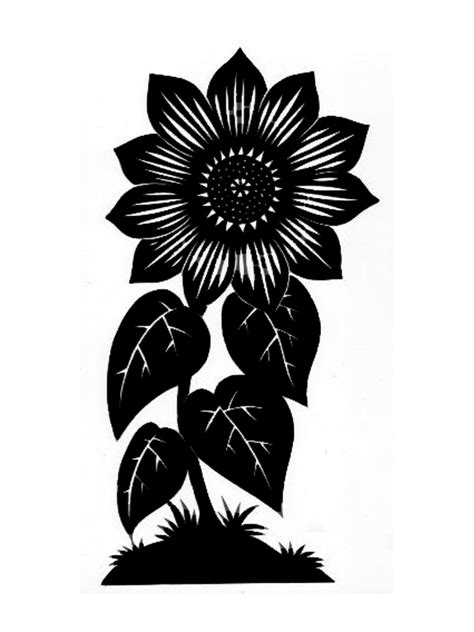 Трафареты Подсолнухов - Бесплатно распечатать